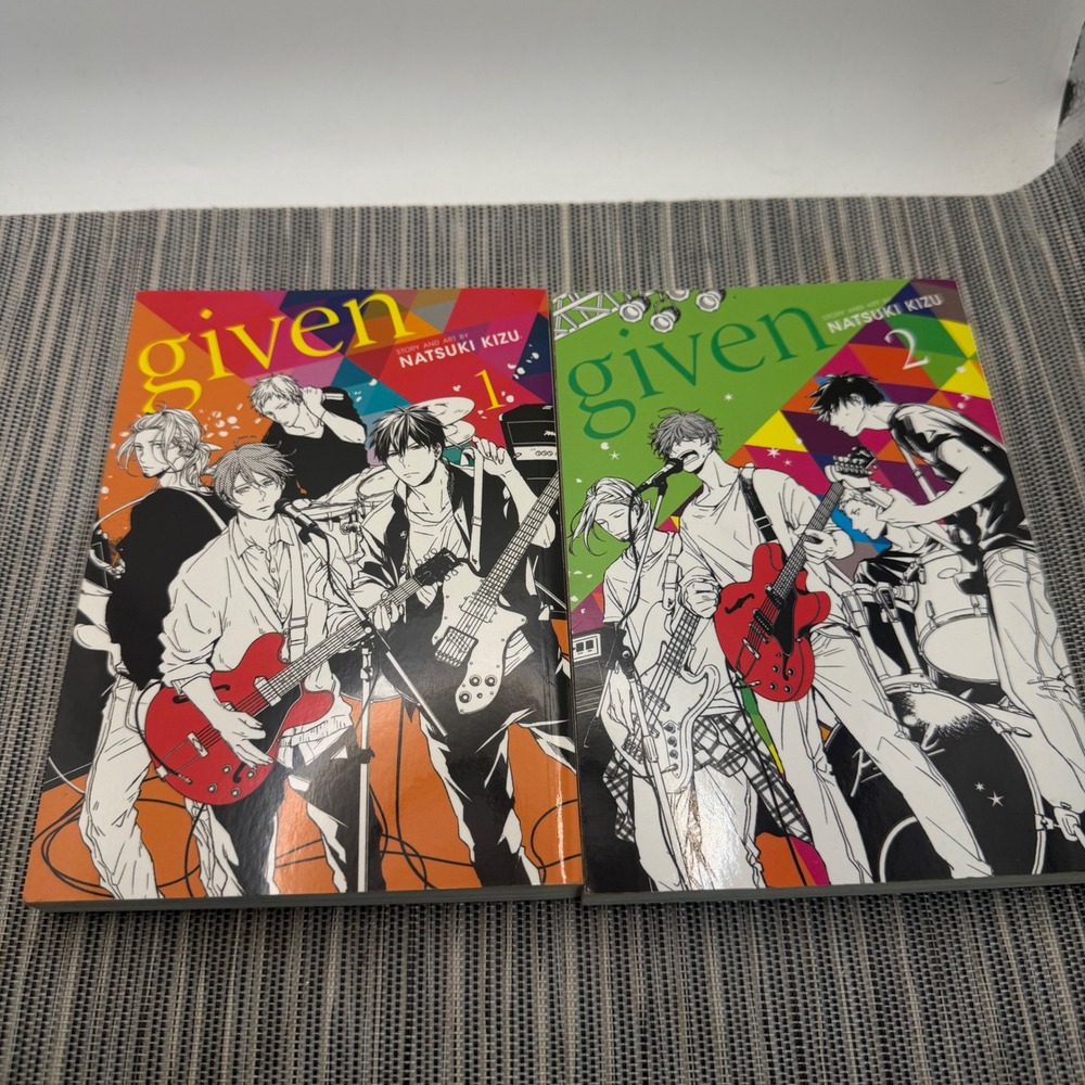 Given Manga Volumes 1-2 Set Natsuki Kizu English SuBLime Paperback Lot